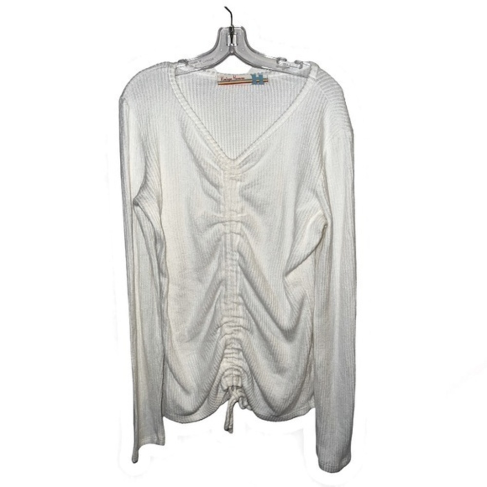 EUC Vintage Havana Girl’s Ruched Ribbed Sweater